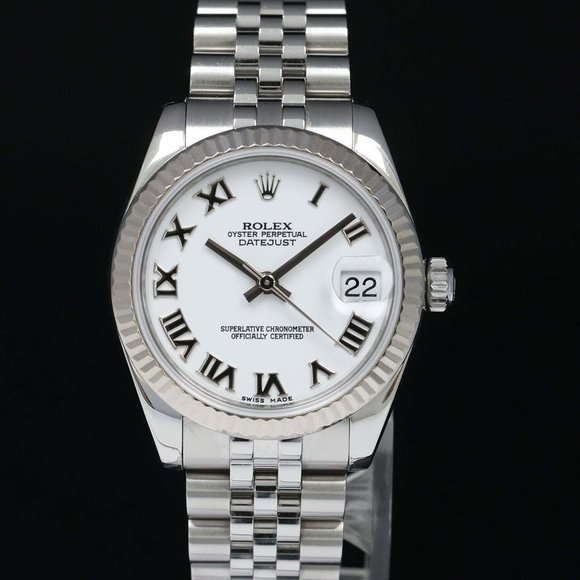MINT! Ladies Rolex 31mm Roman Numeral Watch With Box! - Picture 1 of 5